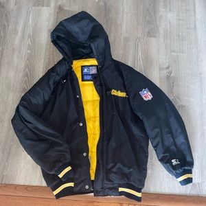 Vintage Pittsburgh Steelers Starter Winter Jacket (Official NFL Gear)
